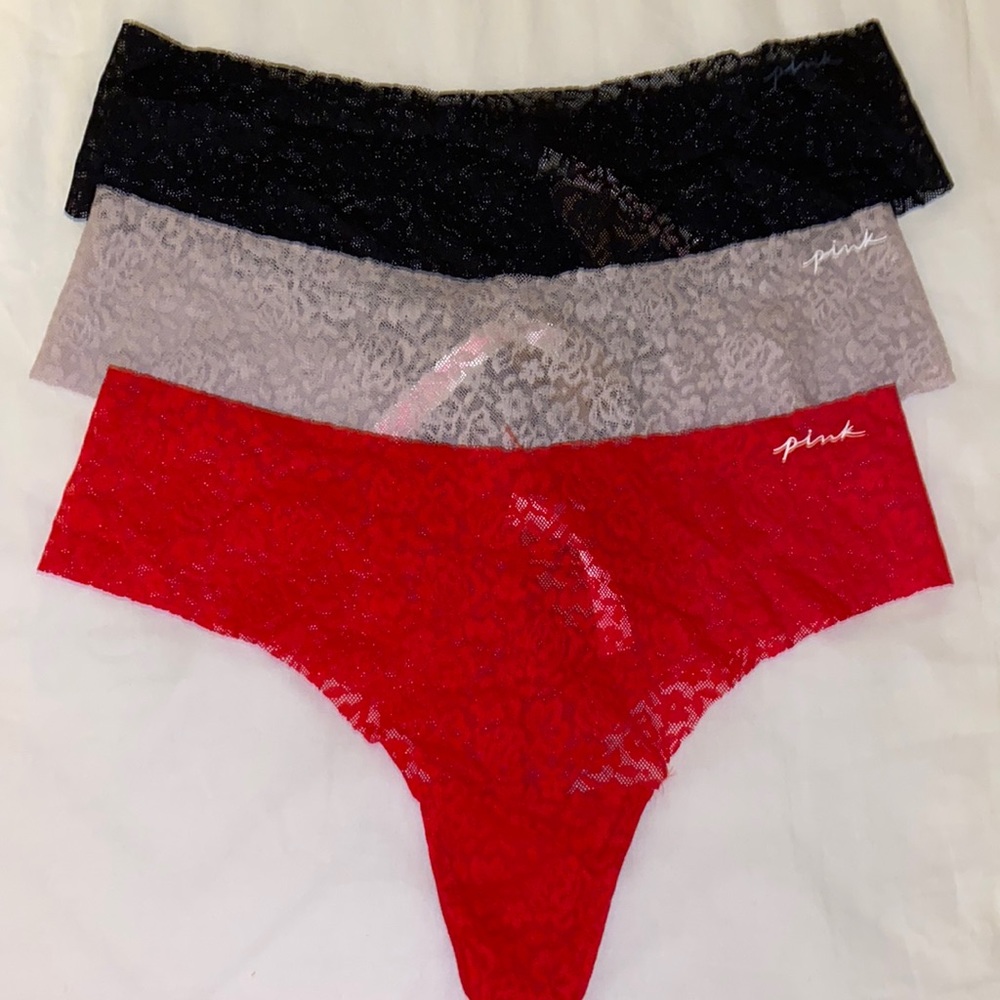 PINK Victoria’s Secret No-Show Lace Panties